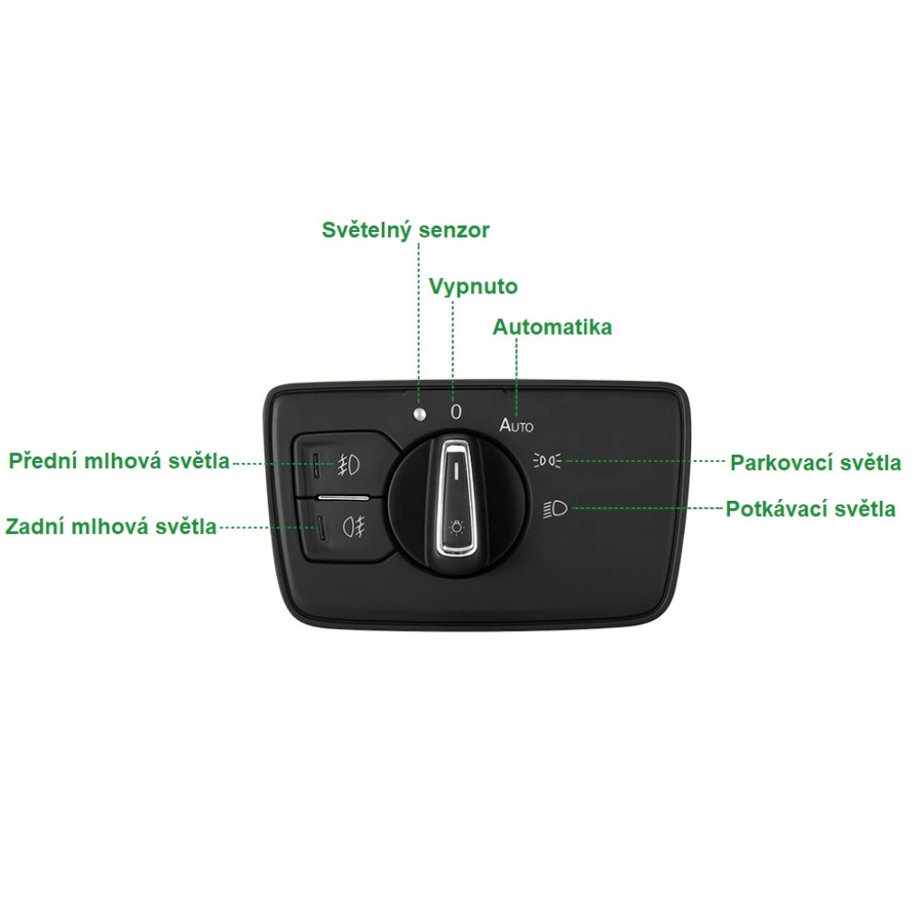 Spínač světel pro automatické rozsvěcování VW Passat B8