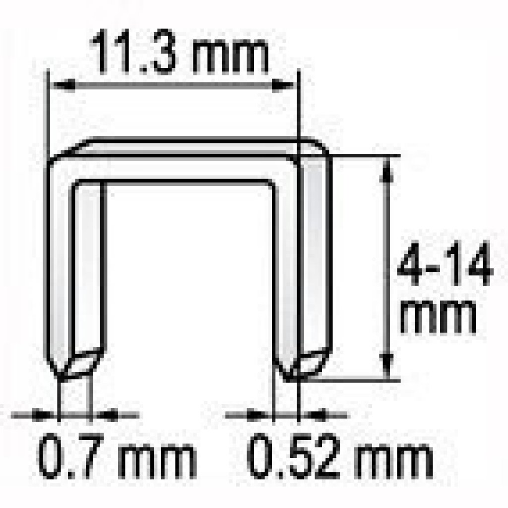 Spona do sešívačky 14 x 11,2 mm 1000 ks - YT-7055