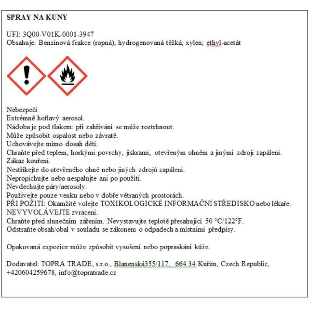 Sprej na kuny 200ml ATOL