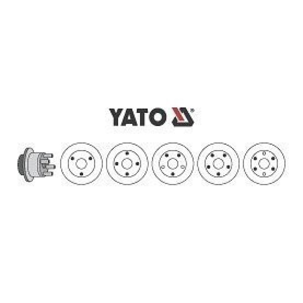 Stahovák 4/5-ramenný na brzdové bubny YT-0602 YATO