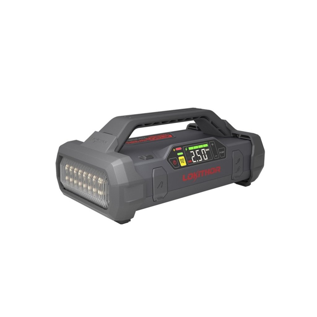 Startovací zdroj (JumpStarter) s kompresorem, 74Wh/2000A, 12V