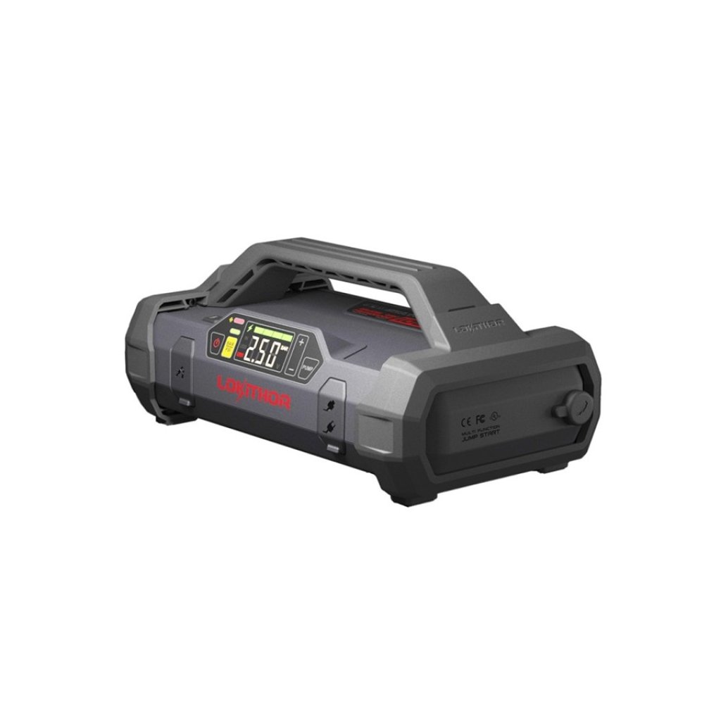 Startovací zdroj (JumpStarter) s kompresorem, 74Wh/2000A, 12V