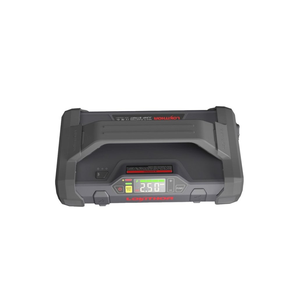 Startovací zdroj (JumpStarter) s kompresorem, 74Wh/2000A, 12V