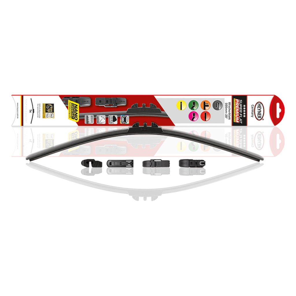 Stěrač 22"/56cm SUPER FLAT PREMIUM + adaptéry, 282000