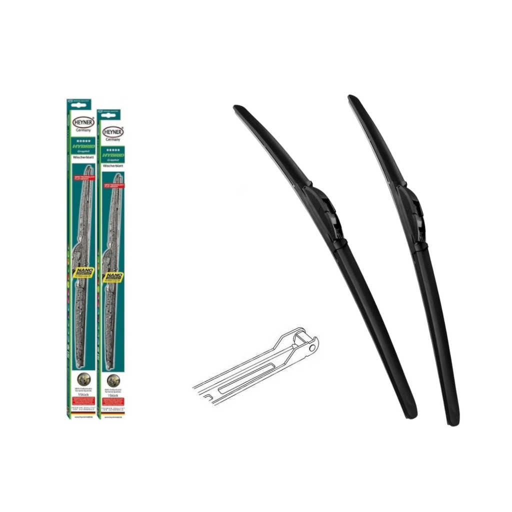 Stěrače Audi A4 (8E2, 8EC, B6, B7) 11/2003-06/2008 | HEYNER