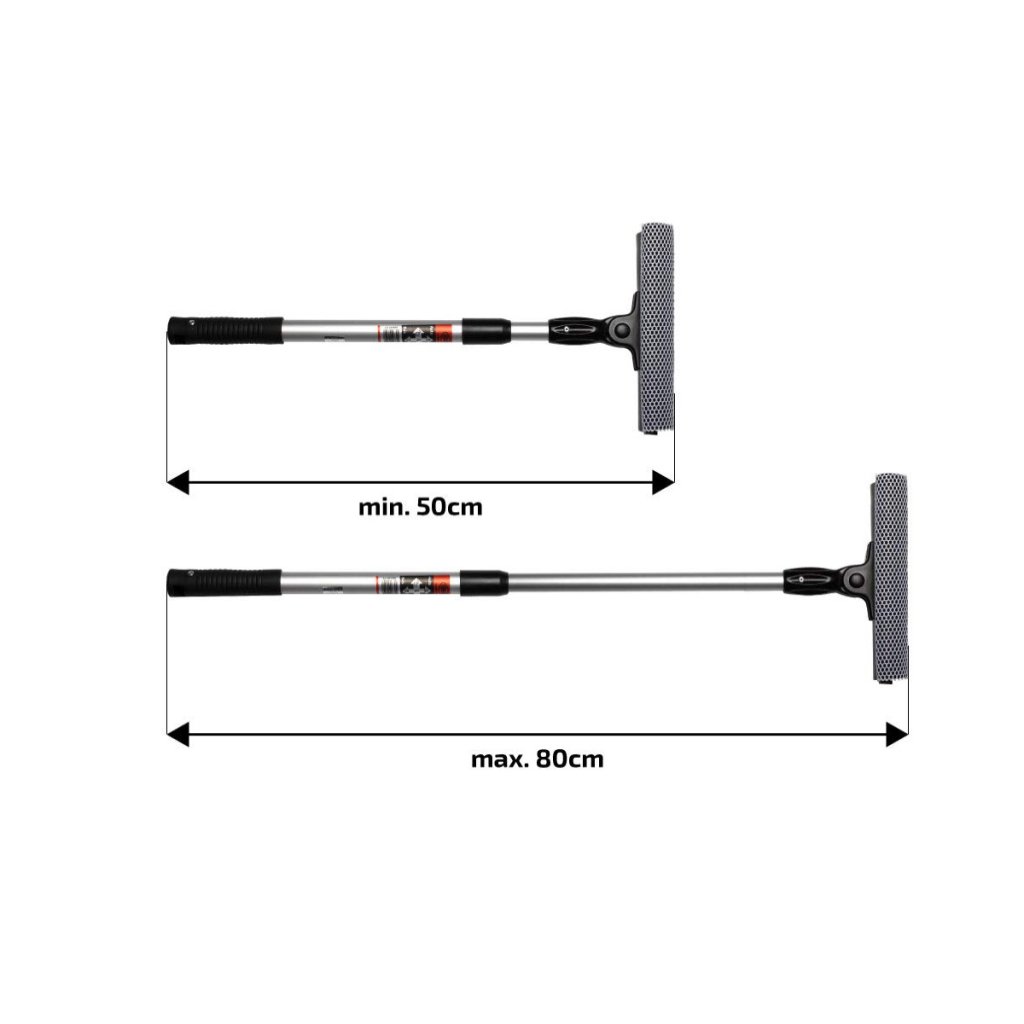Stěrka na sklo teleskopická 50-80cm s molitanem, 407300
