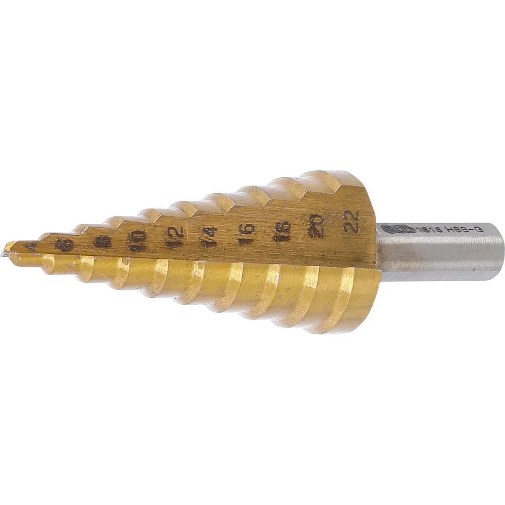 Stupňovitý kuželový vrták 4 - 22 mm, HSS - B1618