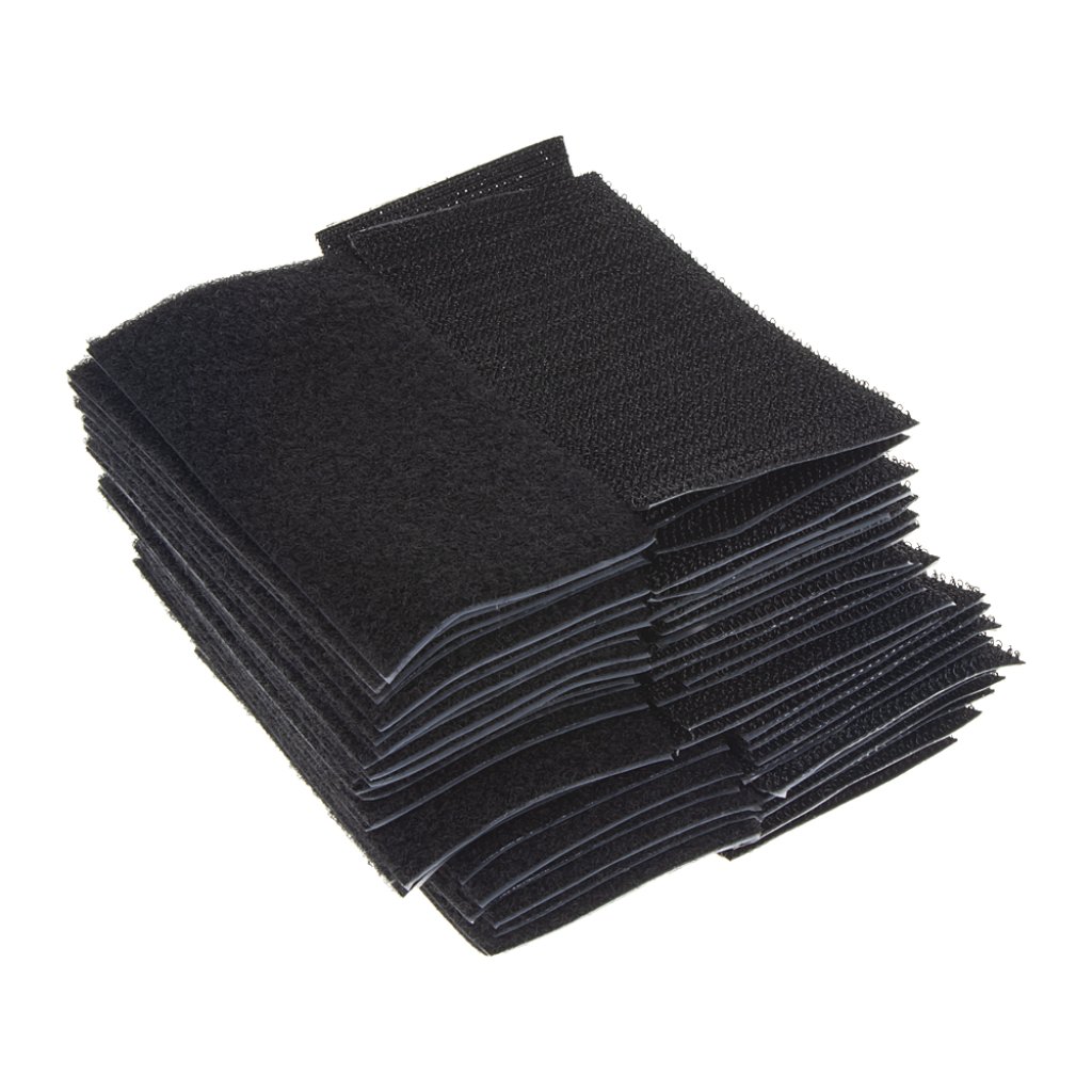 Suchý zip samolepící, SET smyčky+háčky 50x100mm, 25ks