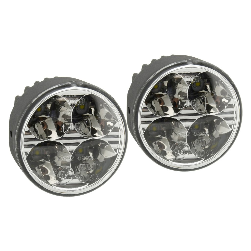 Světla denního svícení 4 HIGH POWER LED 12/24V (kulaté pr.70mm), 33551