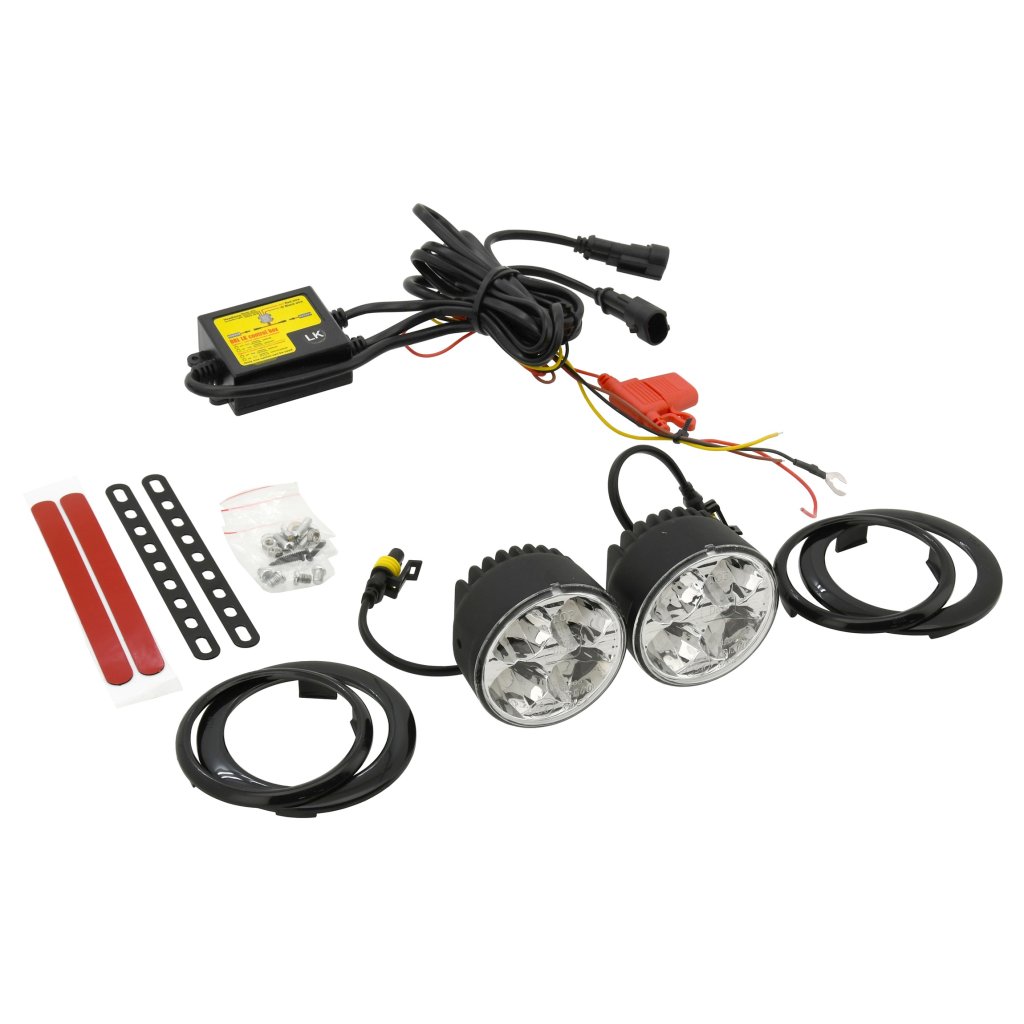 Světla denního svícení 4 HIGH POWER LED 12/24V (kulaté pr.70mm), 33551