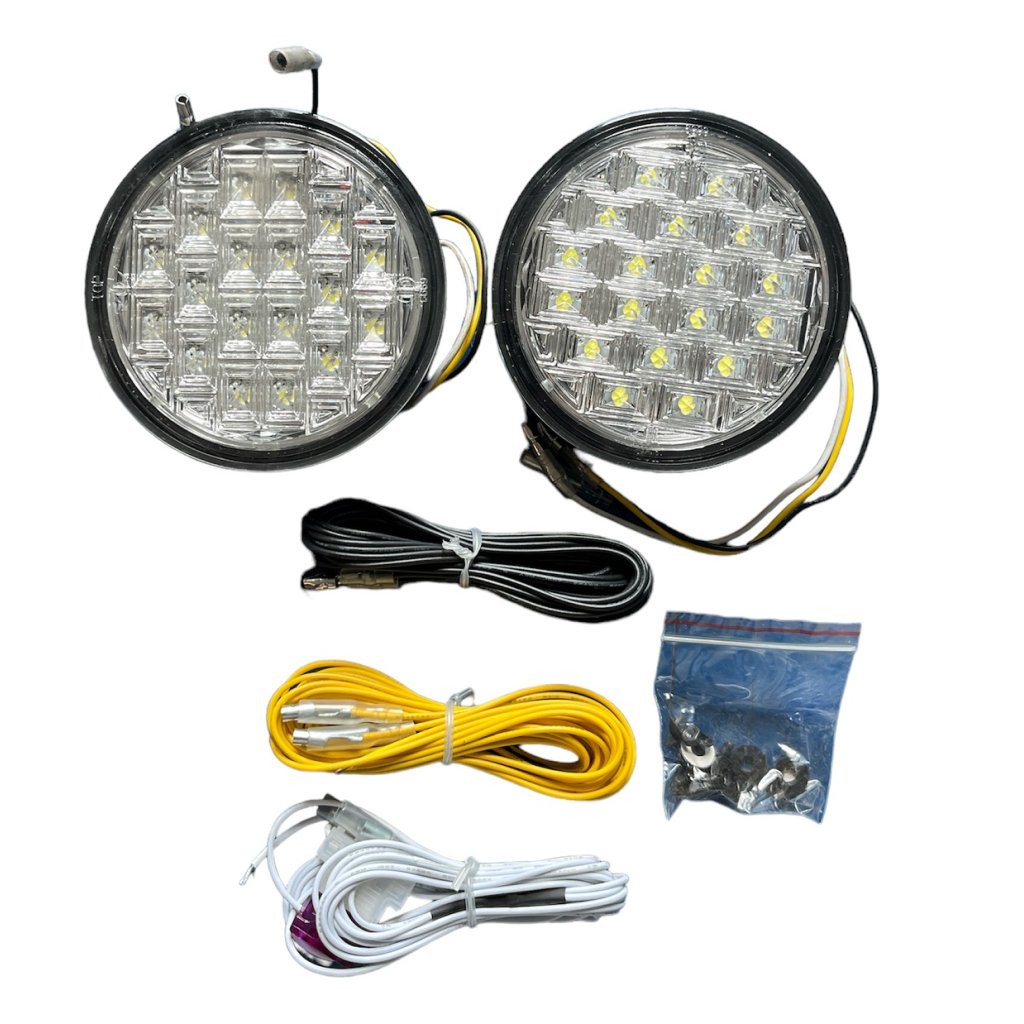 Světlo denního svícení 18 LED - kulaté 90mm, A18 DRL