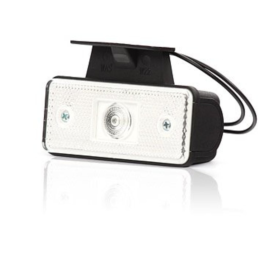 Světlo obrysové přední s držákem, 12V-24V, LED, W17D