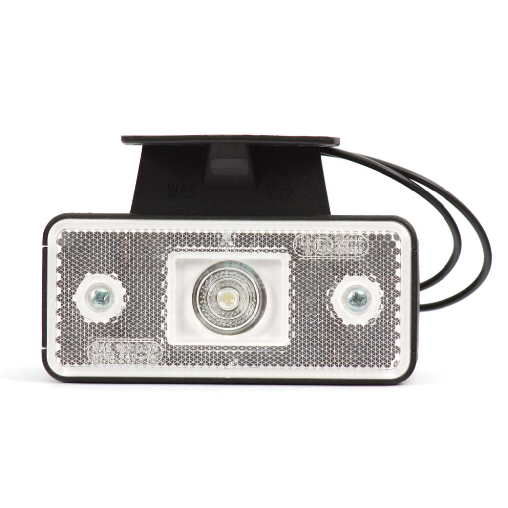 Světlo obrysové přední s držákem, 12V-24V, LED, W17D