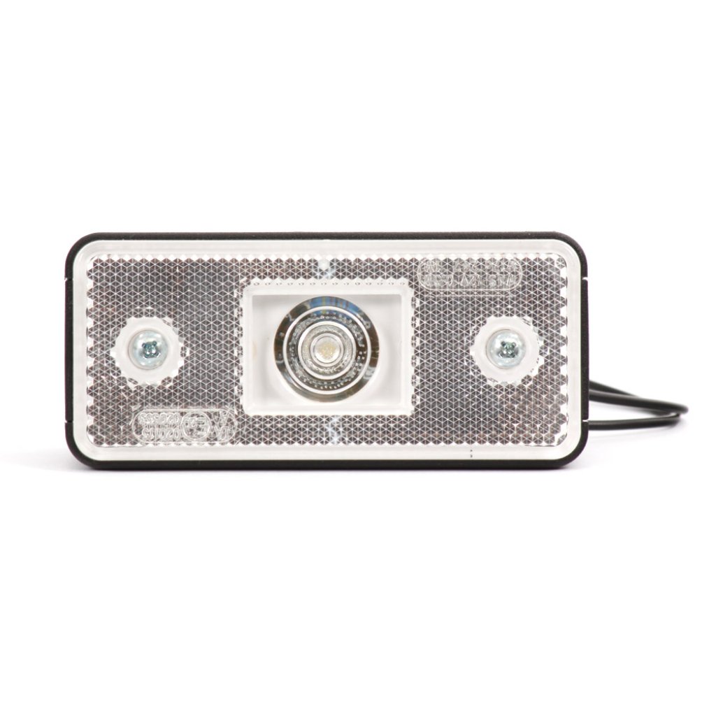 Světlo obrysové přední s krytkou, 12V-24V, LED, W17D