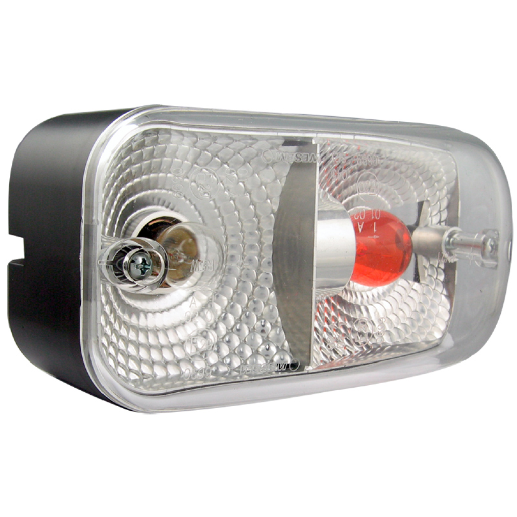Světlo Zetor přední levé 162x77 (blinkr, pozička,12V) AMP kabel 15cm, 39801