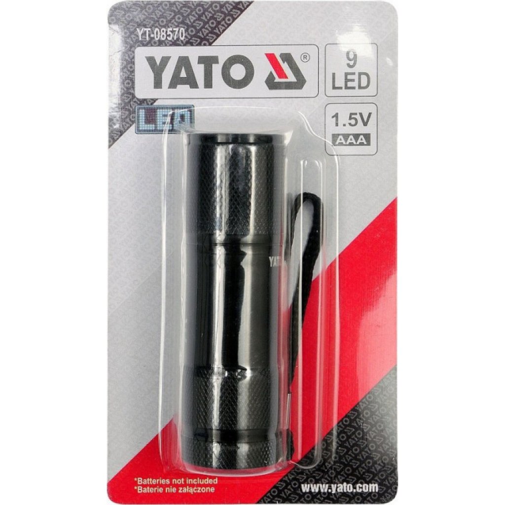 Svítilna kapesní 9 LED (ALU) YT-08570