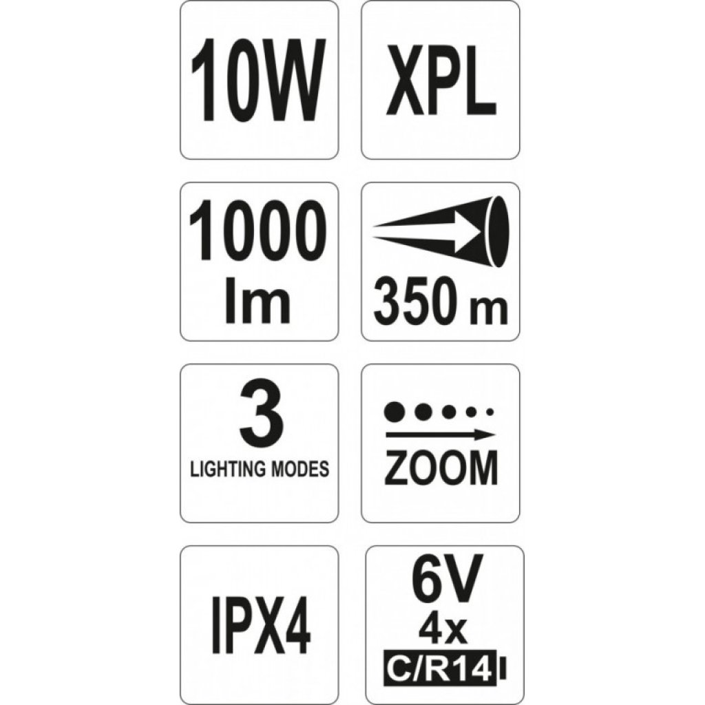 Svítilna LED XP-L CREE 10W, 1000 lm - YT-08567
