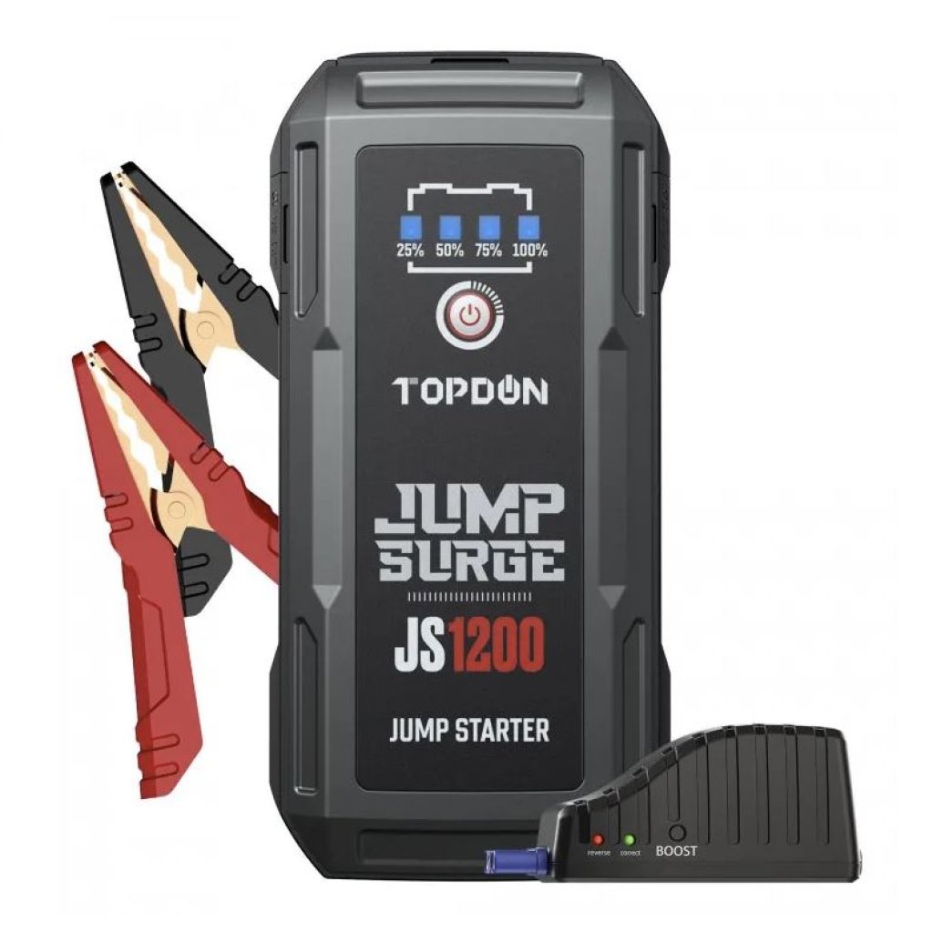 TOPDON Car Jump Starter JumpSurge 1200, 10 000 mAh