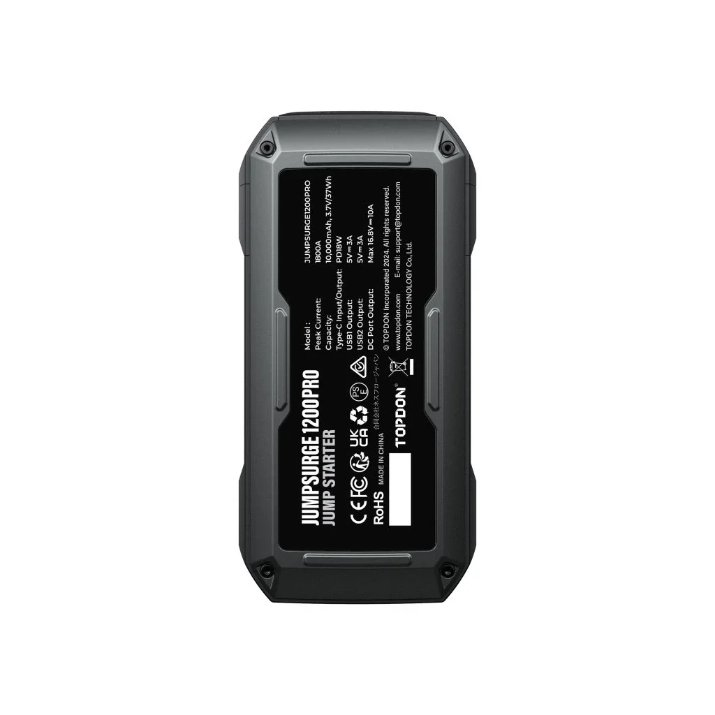 TOPDON Car Jump Starter JumpSurge 1200 PRO, 1 800 A