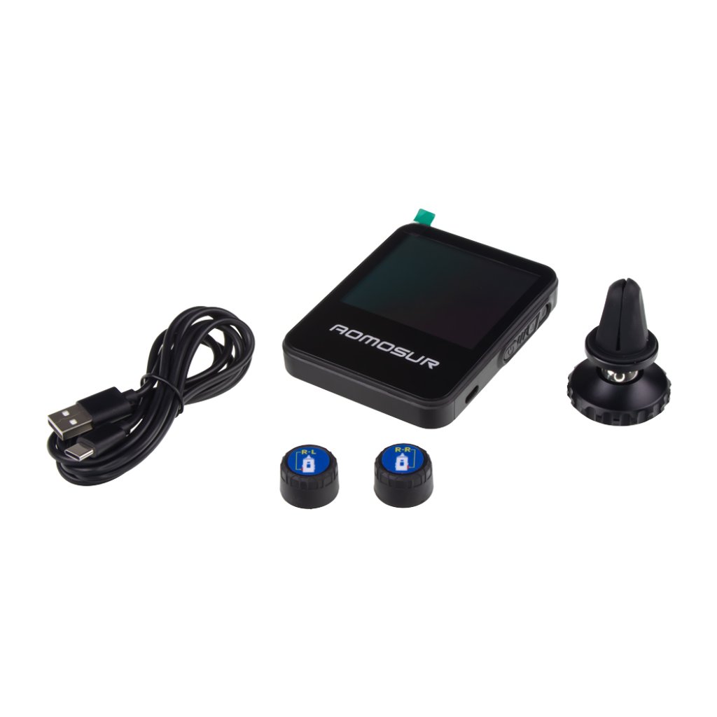 TPMS kontrola tlaku v pneumatice přívěsného vozíku / karavanu 2 externí čidla