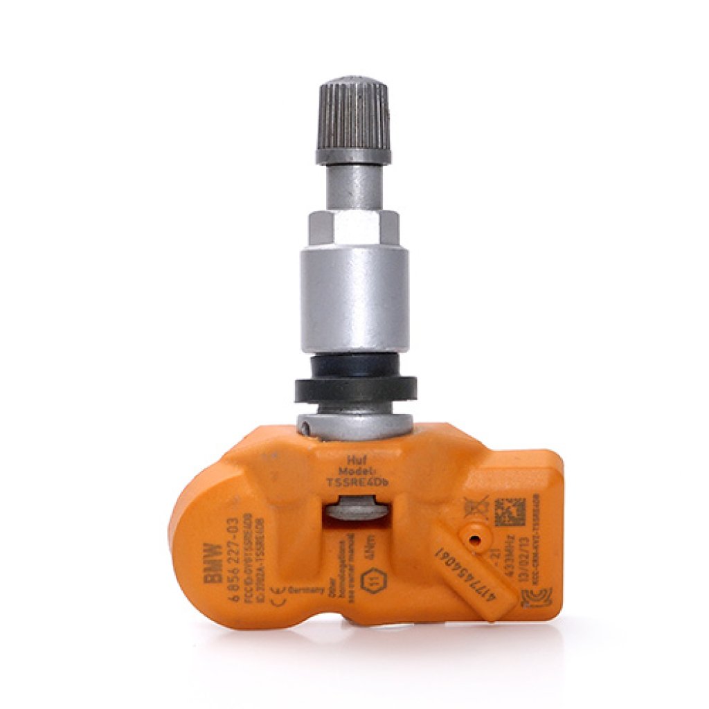 TPMS senzor original BMW (36106856227) Beru-Huf EU 433MHz, ventilek hliníkový elox šedý