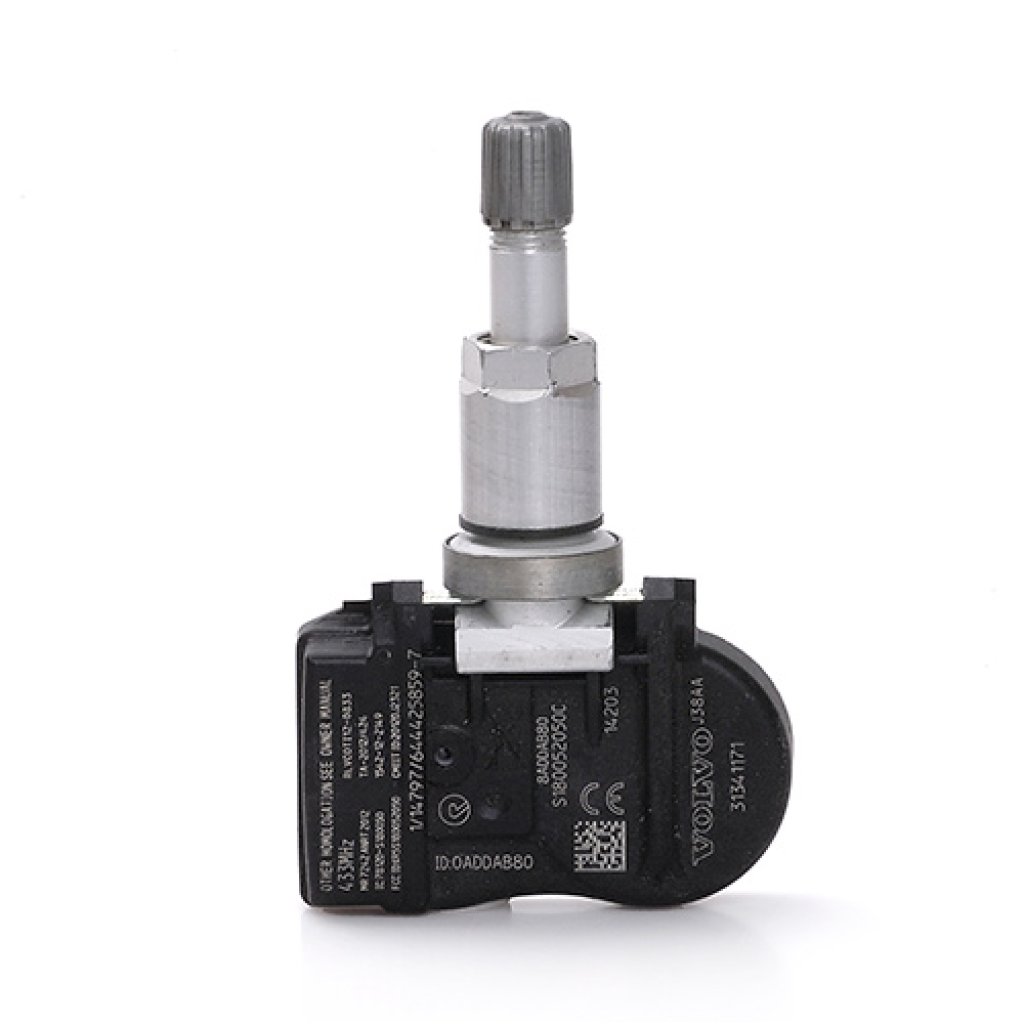 TPMS senzor original Volvo (31445473) Conti/VDO EU 433MHz, ventilek hliníkový elox šedý