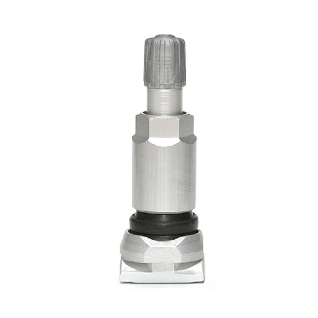 TPMS ventil pro Clamp-In senzor tlaku SCHRADER 2.0 5056 (RDE411) hliníkový elox šedý
