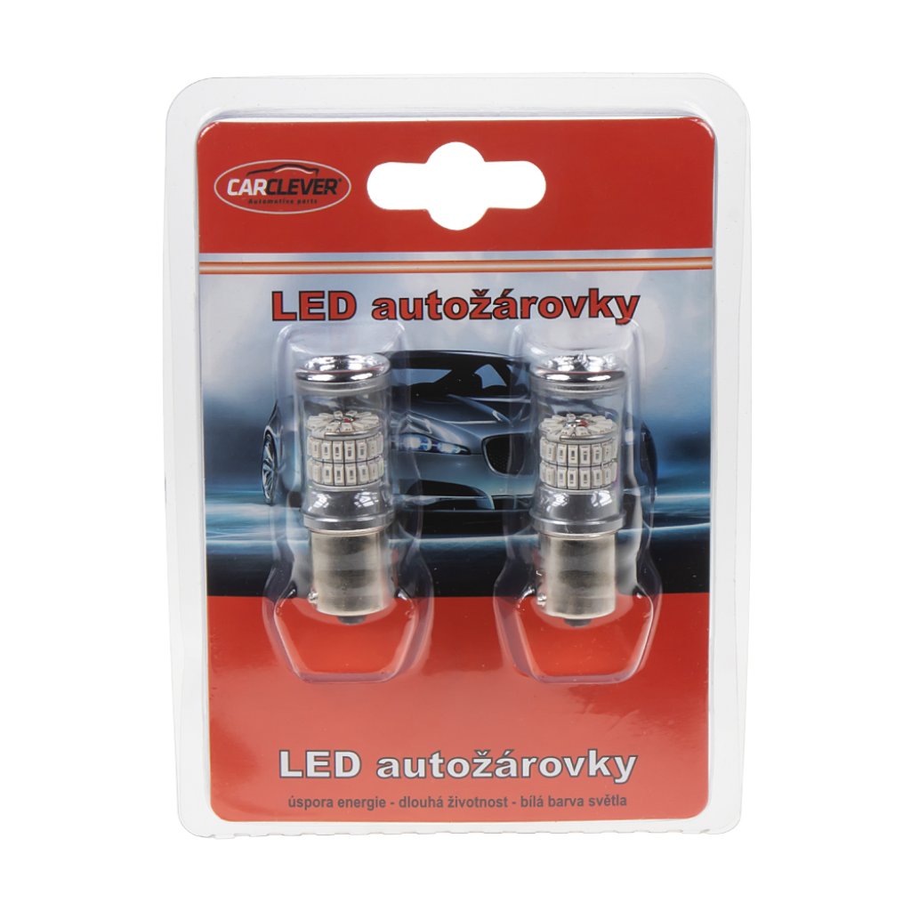 TURBO LED 12-24V s paticí BAU15S, 48W oranžová