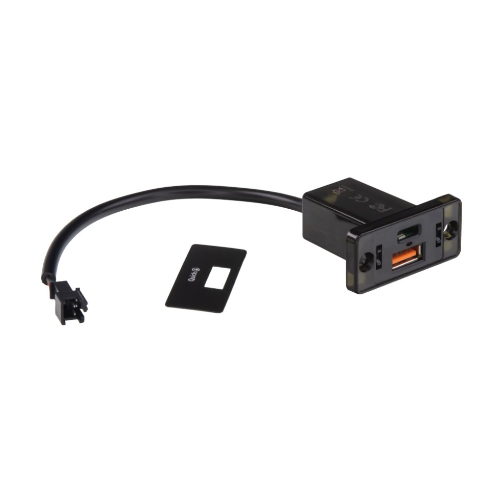 USB nabíječka QC3.0 do panelu. 12/24V