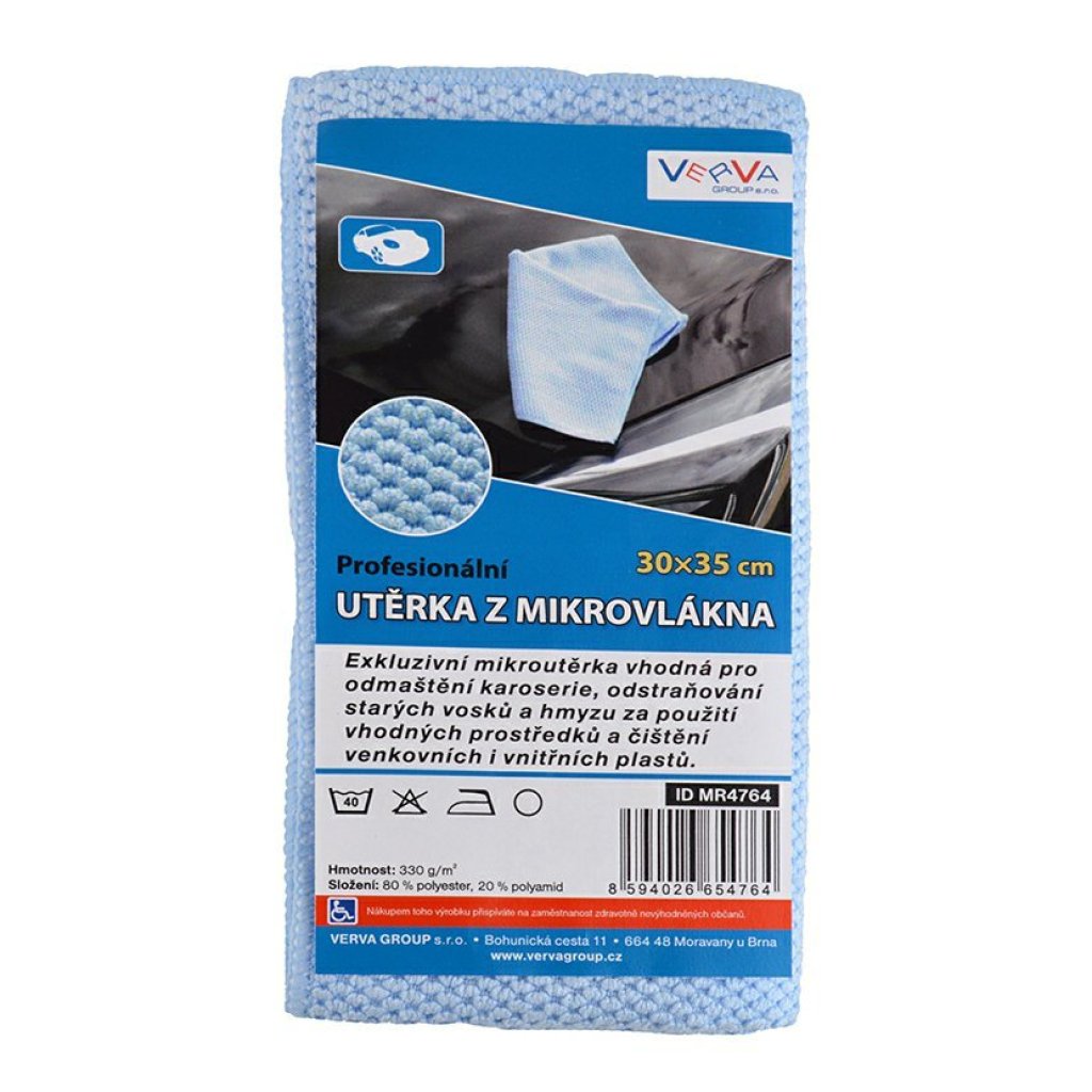 Utěrka z mikrovlákna 30 x 35 cm, 330 g/m2, MR4764