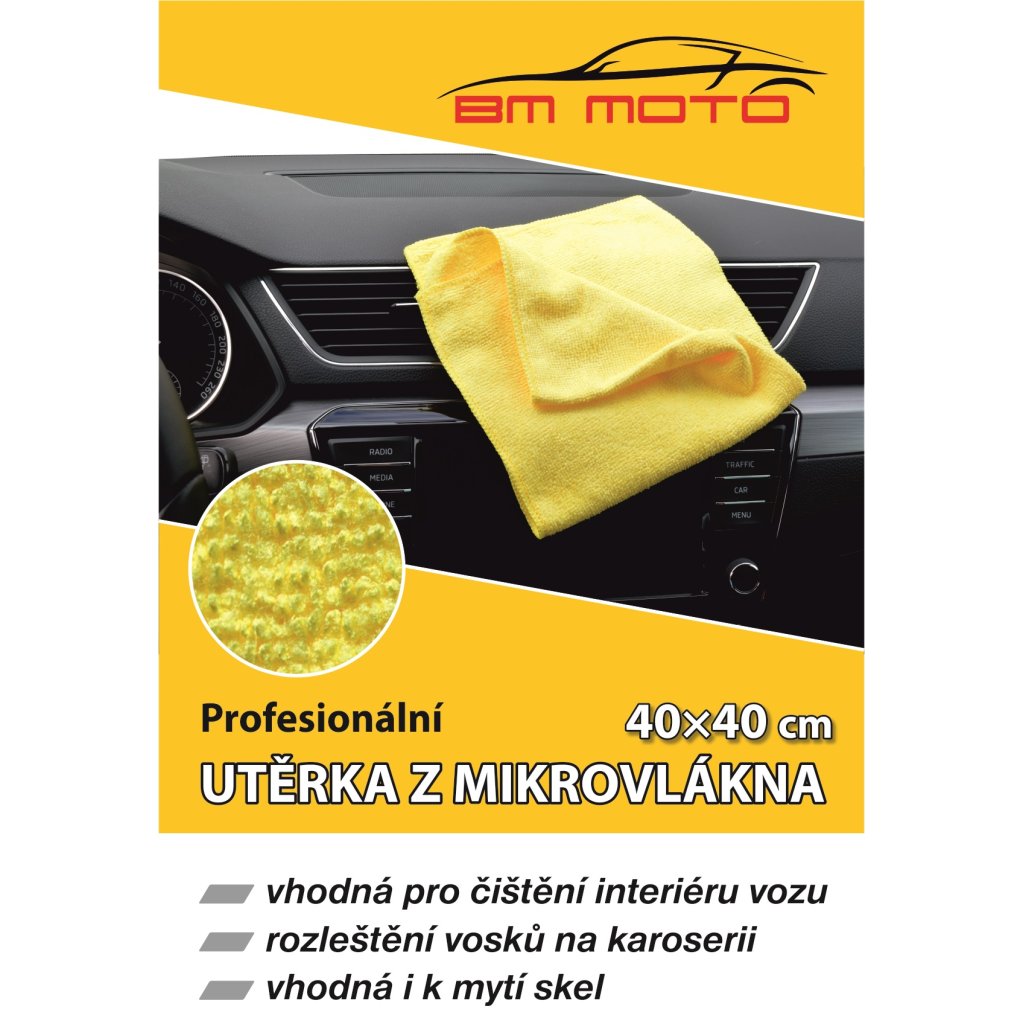Utěrka z mikrovlákna 40 x 40 cm, 260 g/m2, MR4740