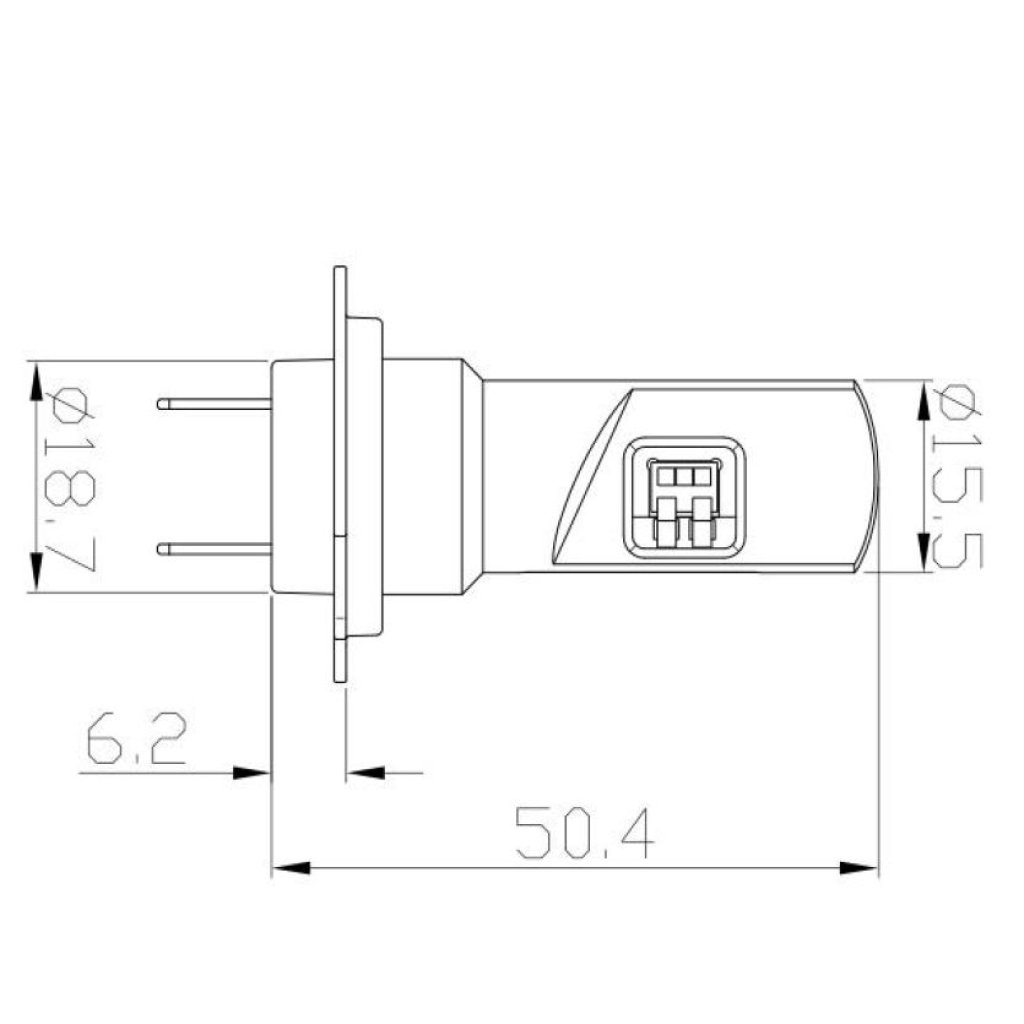 V20 LED H7 bílá, 12/24V, 5000LM