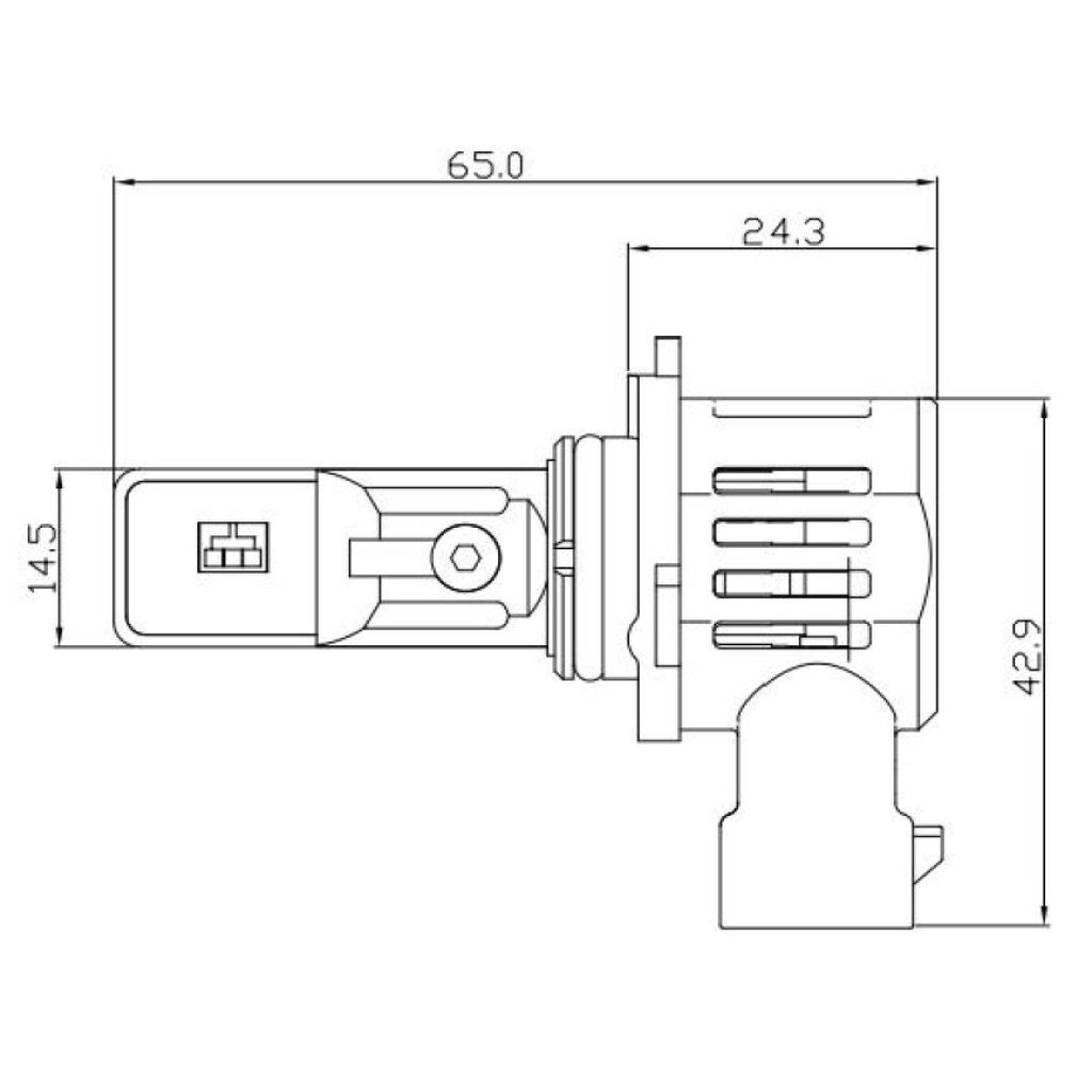 V22 TST LED HB4 (9006) bílá, 12/24V, 6000LM
