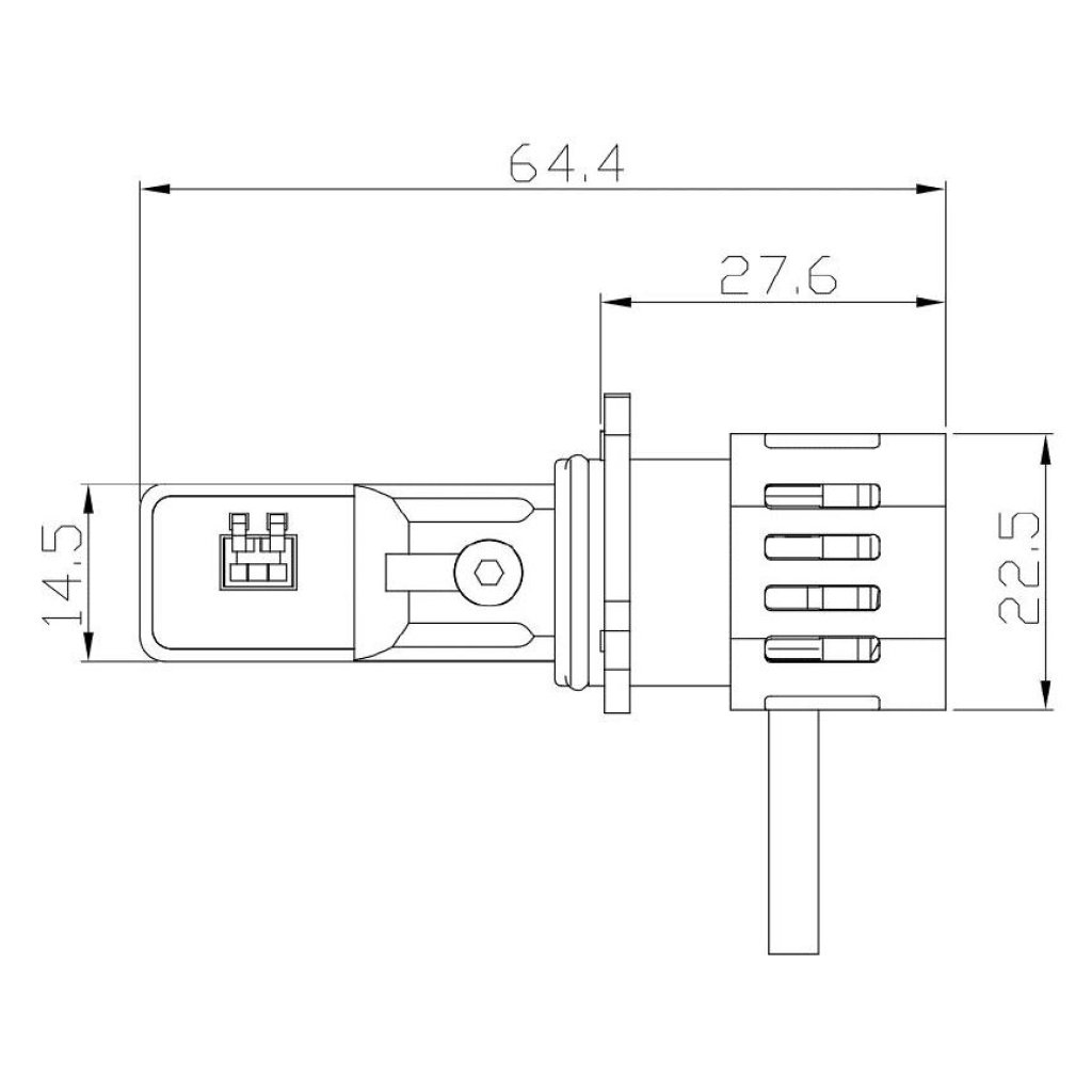 V22 TST LED P13W bílá, 12/24V, 6000LM