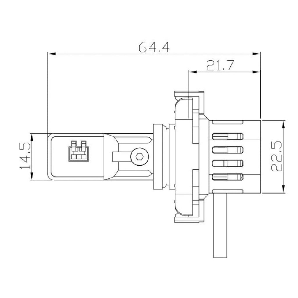 V22 TST LED PS24W (5202) bílá, 12/24V, 6000LM