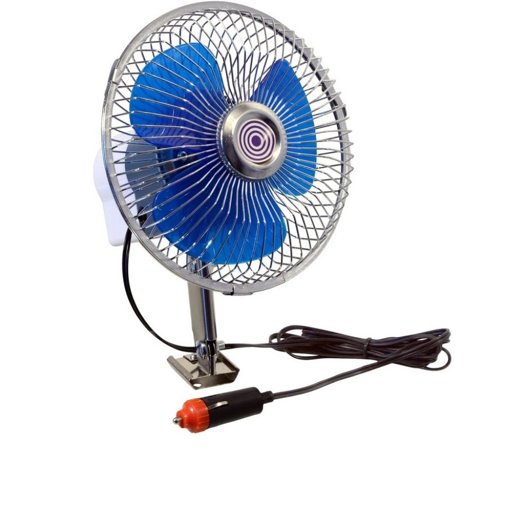Ventilátor 12V kovový pr.17cm s montáží na šroub, 52868