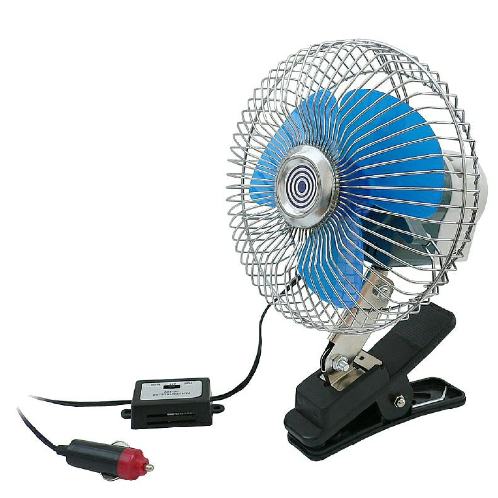 Ventilátor 24V/20W kovový pr.20cm s klipsem, 61001