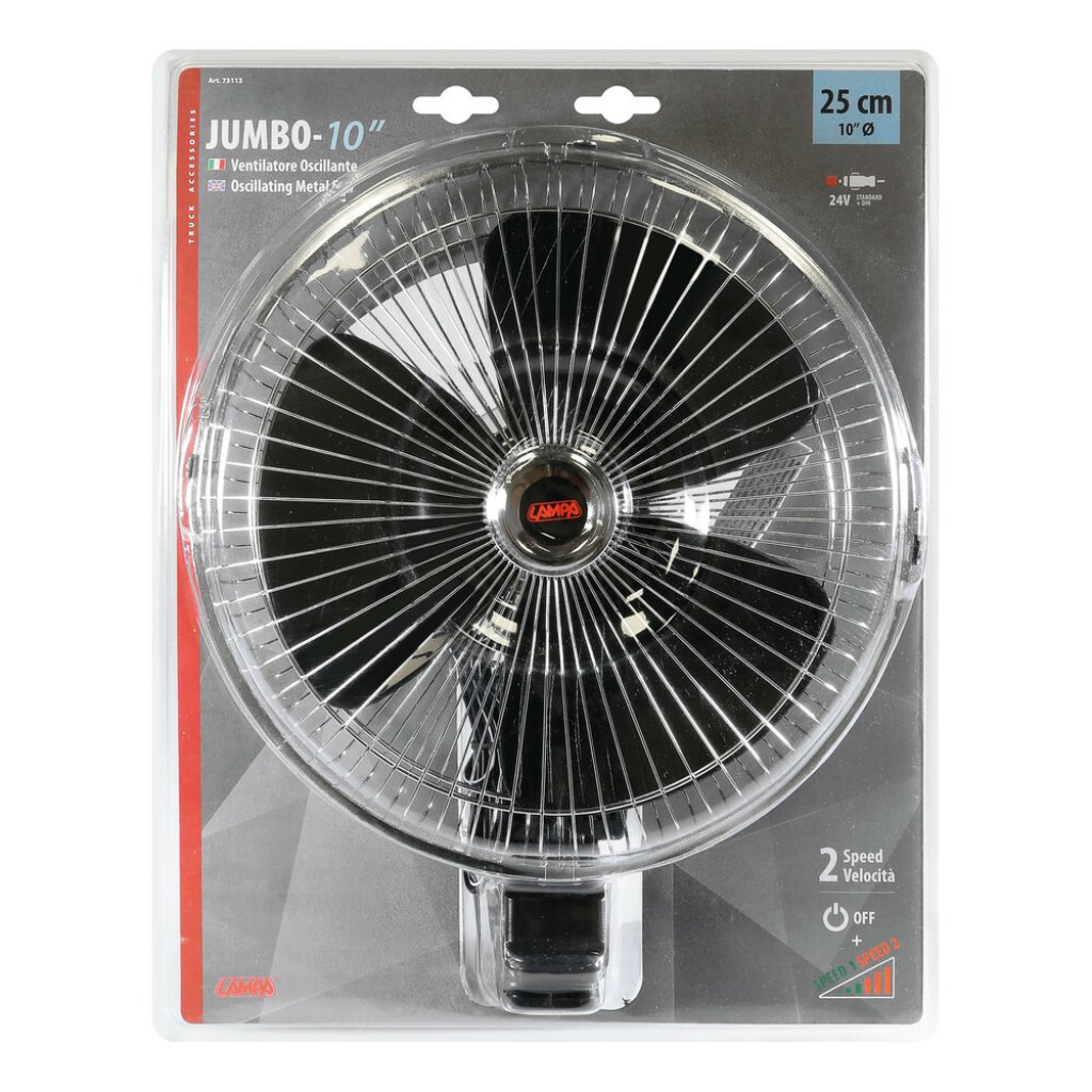 Ventilátor 24V na klips, průměr 25cm, 73113