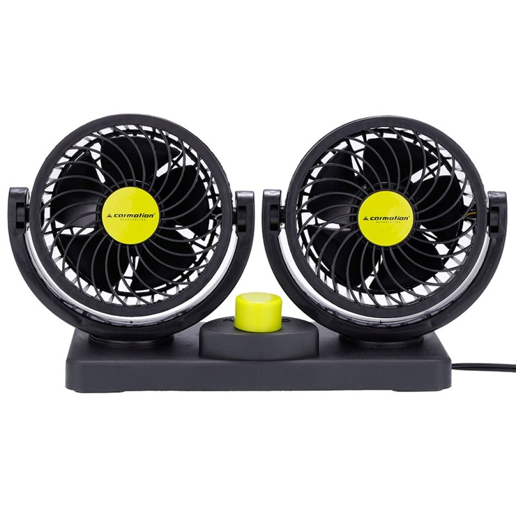Ventilátor otáčecí 12V/8W pr.2x10cm na podložce 86341