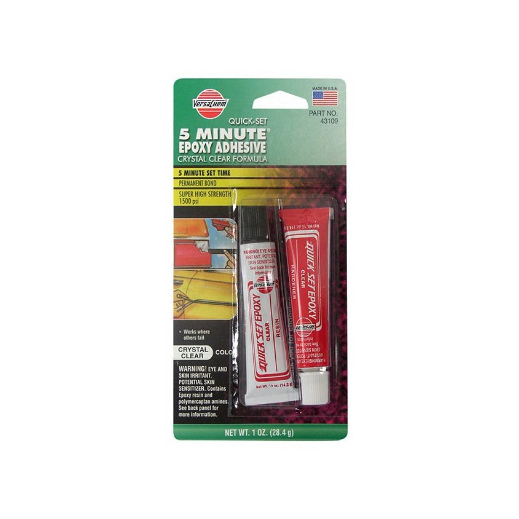 VERSACHEM 5 MINUTE EPOXY ADHESIVE 28,4g- dvousložkové lepidlo crystal clear formula, DV431
