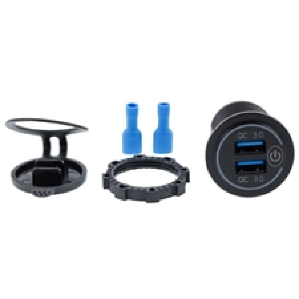 Vestavěná nabíječka 2x USB QC 3.0 s dotykovým vypínačem a podsvícením, 63207
