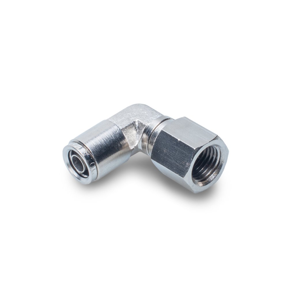 VIAIR fitinka redukční koleno 90 stupňů, rozměr: závit 1/4" (samice) / hadička 3/8"
