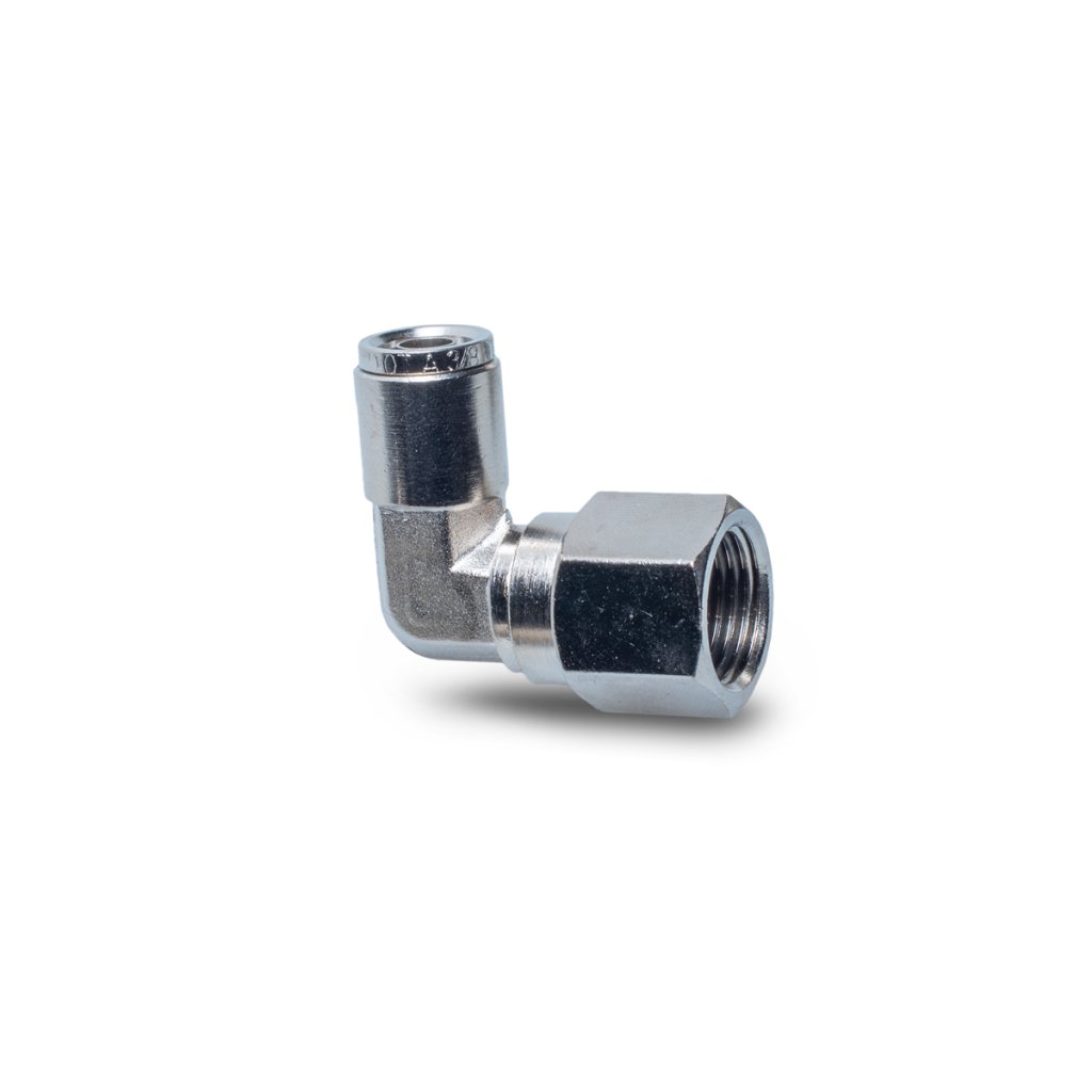 VIAIR fitinka redukční koleno 90 stupňů, rozměr: závit 3/8" (samice) / hadička 3/8"