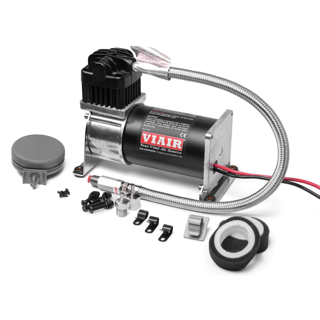 VIAIR vzduchový kompresor 280C Chrom, max. tlak 10,3 bar (150 PSI) / 45 litrů/min