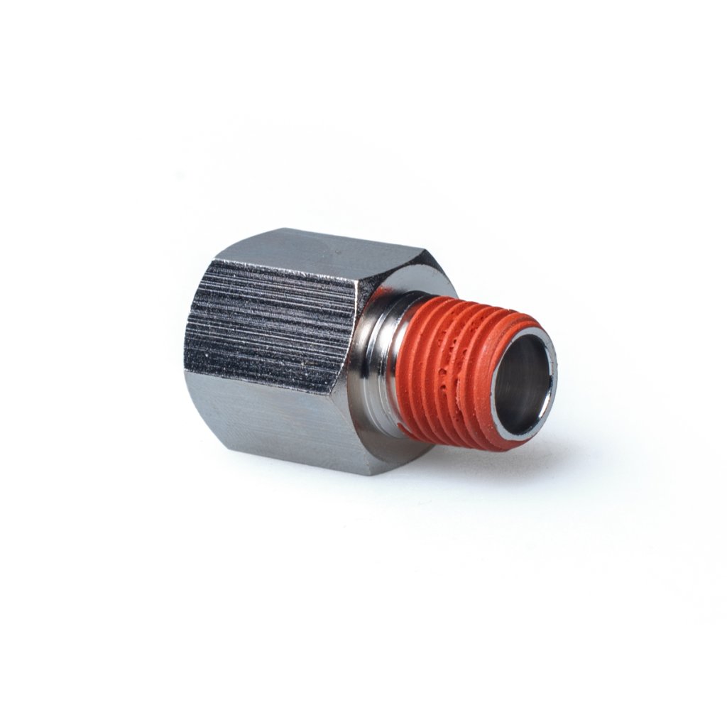 VIAIR závitová redukce, rozměr: závit 1/4" (samec) / 3/8" (samice)