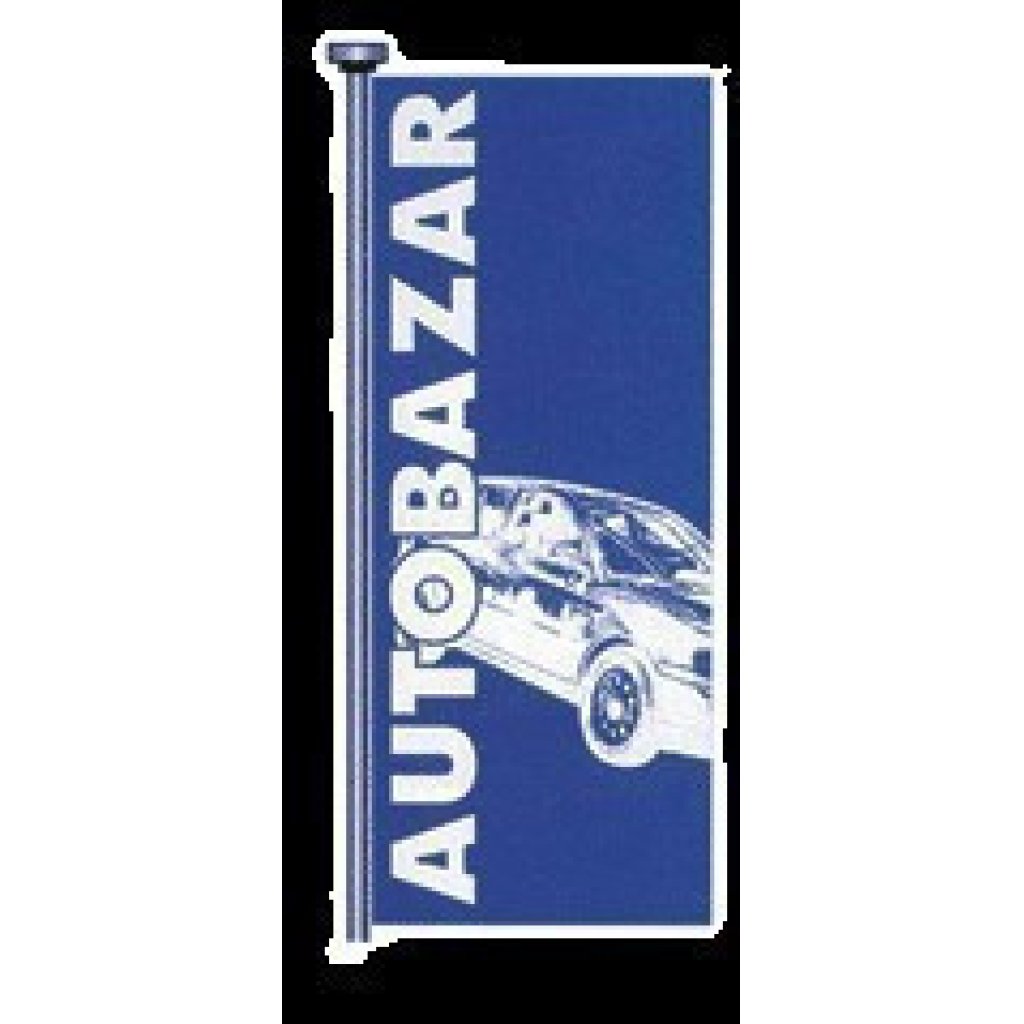 Vlajka AUTOBAZAR - modro/bílá - 125200200