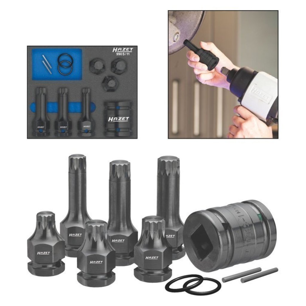 Vnější nástrčné klíče XZN 1/2" sada 11ks Hazet - HA162406