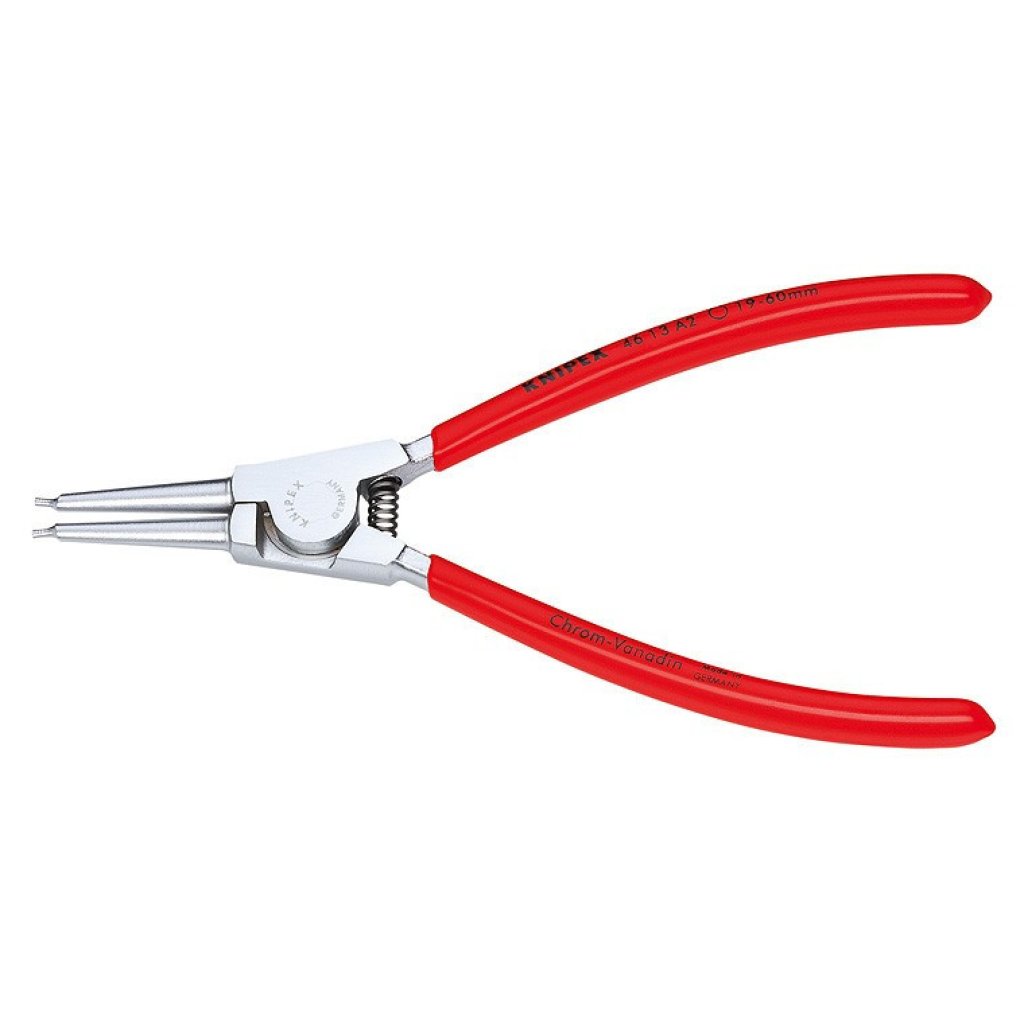 Vnější přímé kleště na pojistné kroužky chromované 140 mm - 4613A1 Knipex