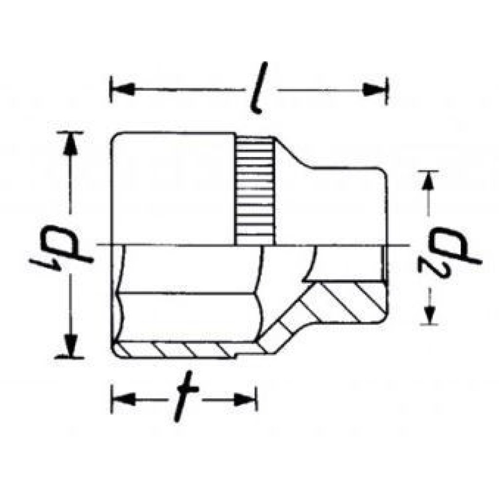 Vnitřní nástrčný klíč 1/2" 22 mm Hazet 903SLG-22 - HA155453