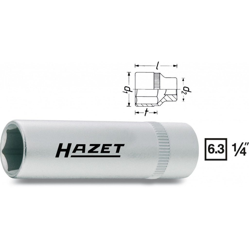Vnitřní nástrčný klíč 1/4" šestihranný 5mm HAZET 850LG-5 - HA037650